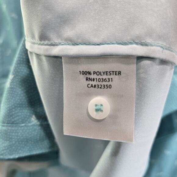 Simms Shirt Women XL Blue Button Up Long Sleeve Dragonfly - Picture 10 of 12